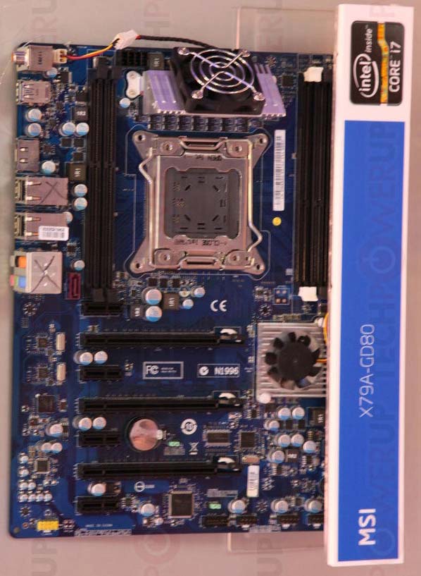 MSI показывает системную плату X79A-GD80